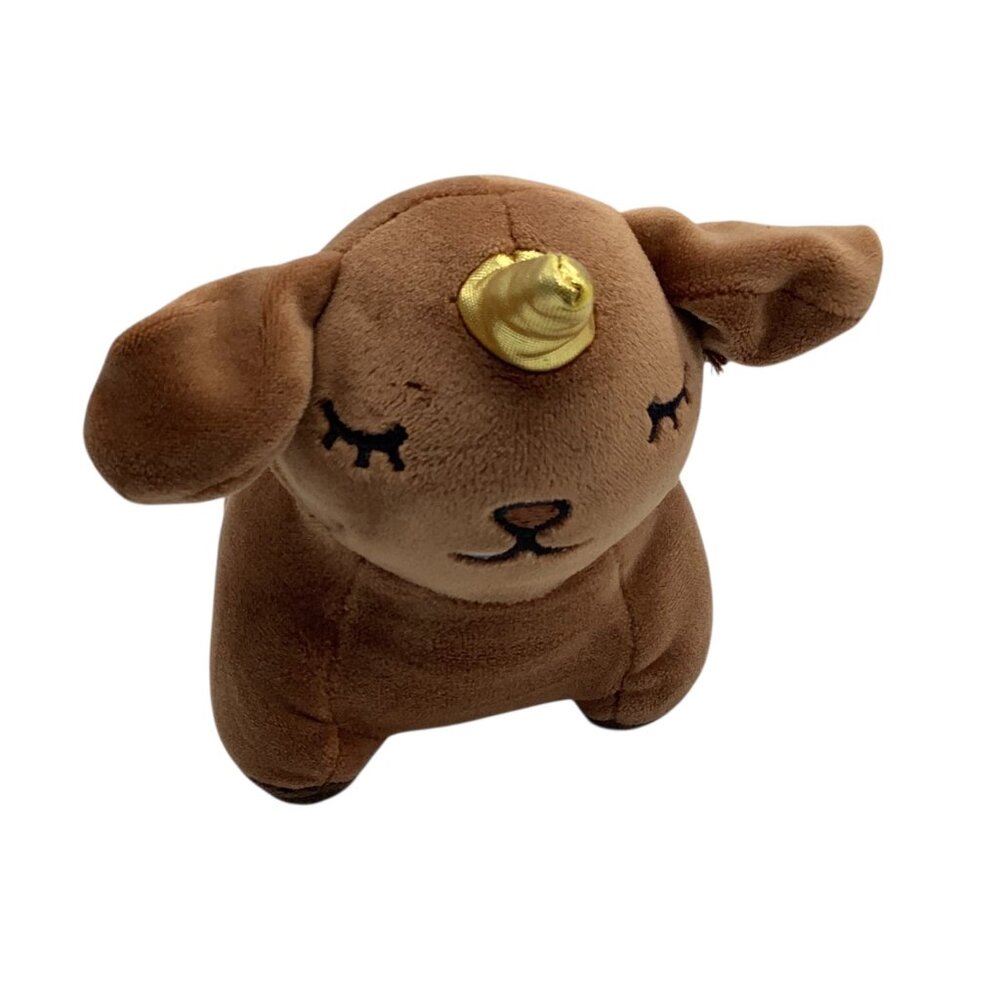 Snug‎ A Babies Pixie Crush Dog Unicorn Brown Dogicorn 5" Plush Stuffed Animal